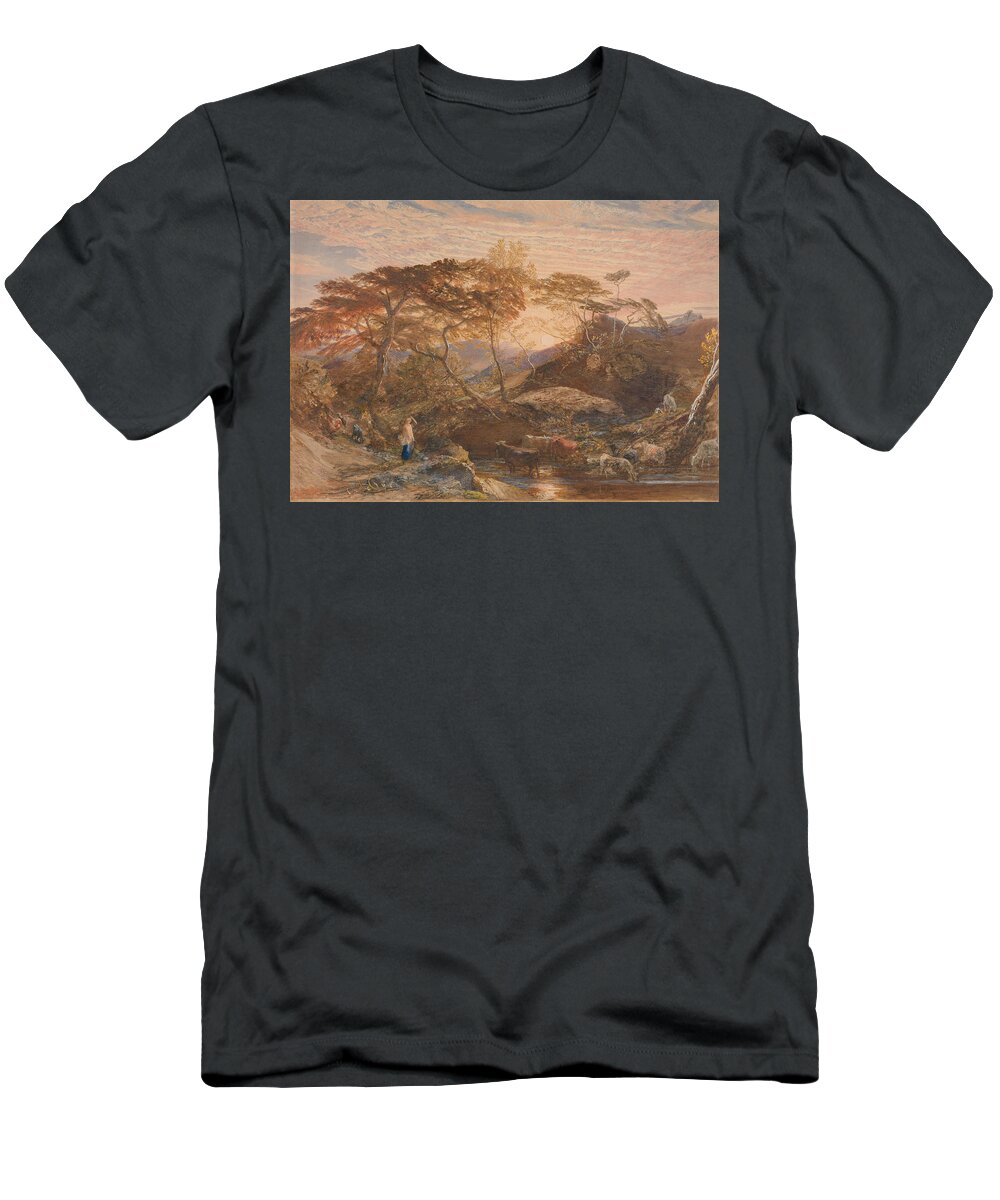 British Painters T-Shirt featuring the drawing Sabrina by Samuel Palmer