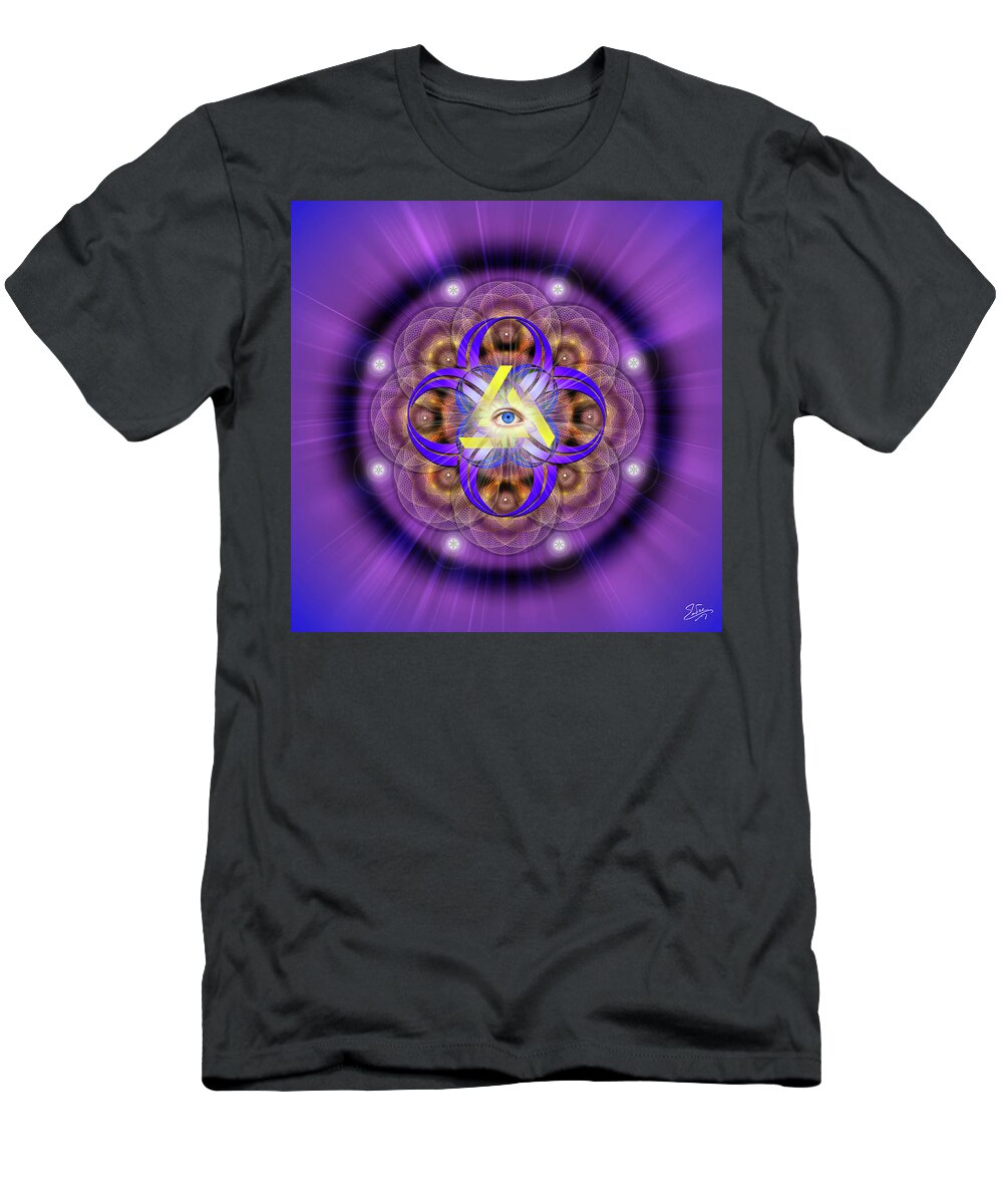 Endre T-Shirt featuring the photograph Sacred Geometry 639 by Endre Balogh