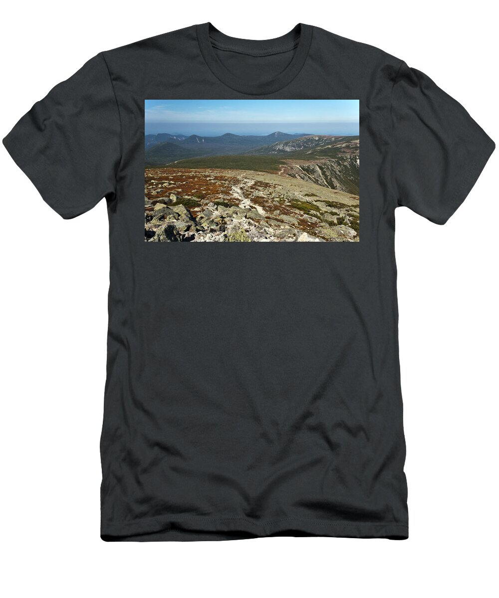 Maine T-Shirt featuring the photograph Saddle Trail Mt Katahdin Baxter State Park by Glenn Gordon