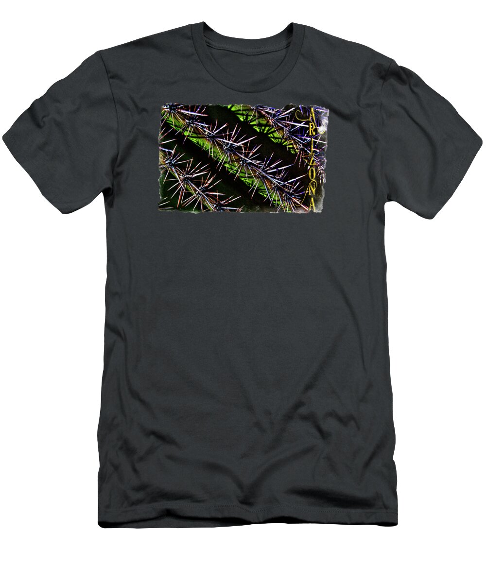 Saguaro T-Shirt featuring the photograph Saguaro Detail No. 28 by Roger Passman