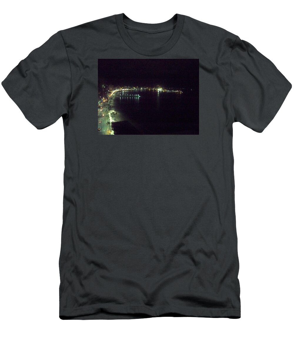 Salinas T-Shirt featuring the photograph Salinas at Night by Nancy Graham