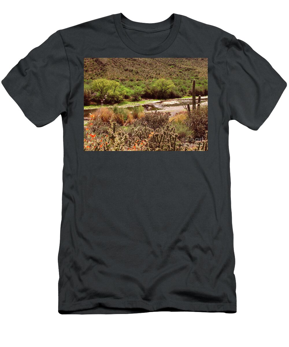 Arizona T-Shirt featuring the photograph Salt River Serenity by Marilyn Smith