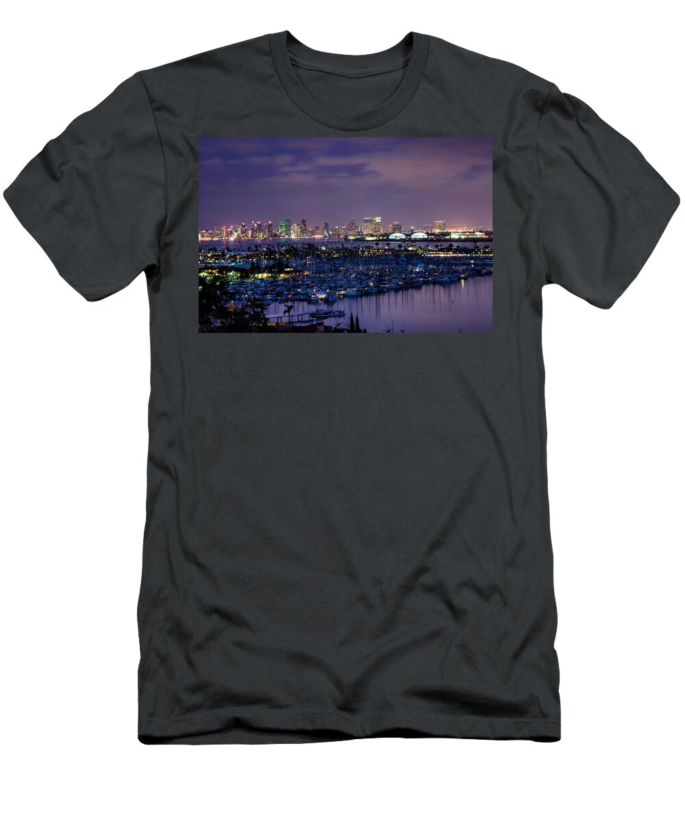 San Diego T-Shirt featuring the photograph San Diego Skyline 4 by Ben Graham