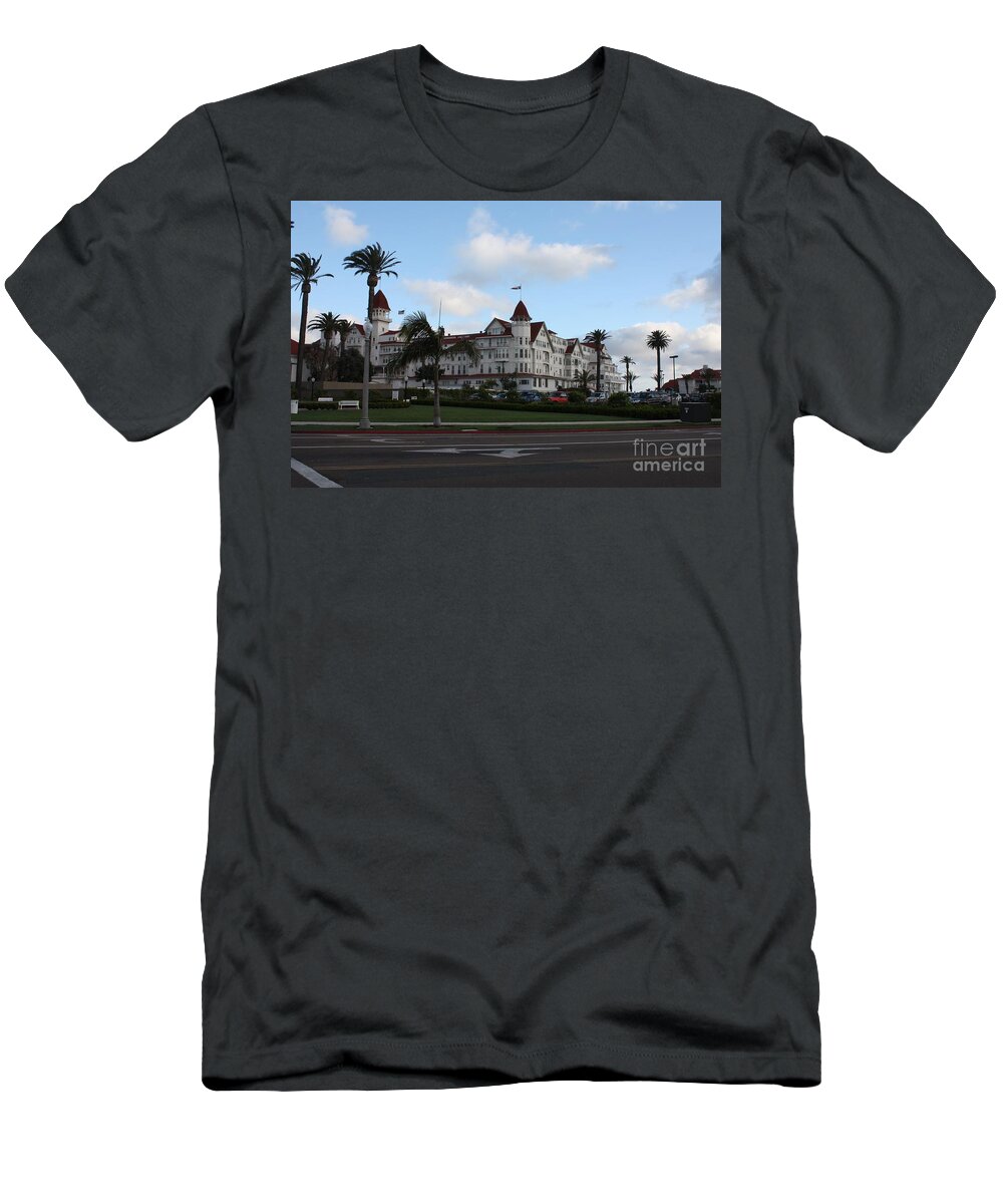 San Diegos Hotel Del Coronado T-Shirt featuring the photograph San Diego's Hotel Del Coronado by John Telfer