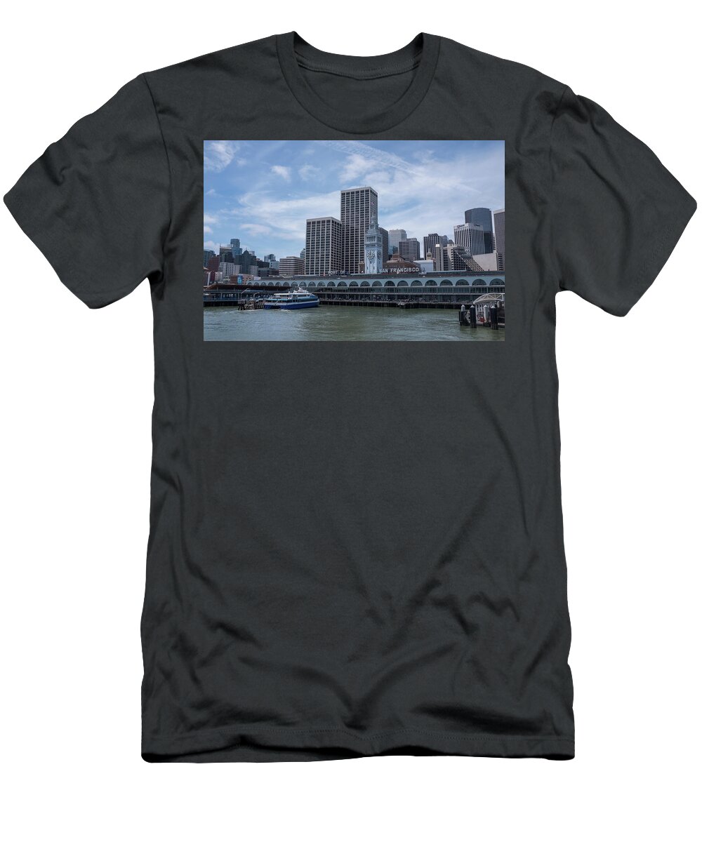 Frank Dimarco T-Shirt featuring the photograph San Francisco Ferry Terminal by Frank DiMarco