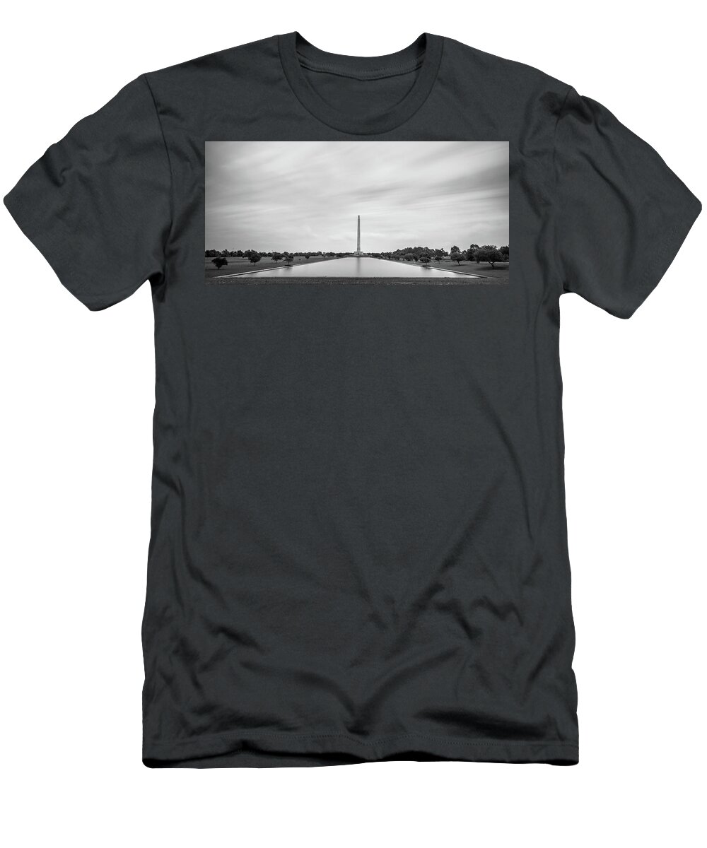 San Jacinto Monument T-Shirt featuring the photograph San Jacinto Monument Long Exposure by Todd Aaron