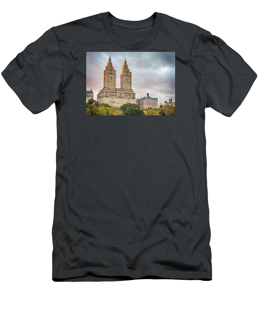  T-Shirt featuring the photograph San Remo Sunset Before Storm by Randy Lemoine