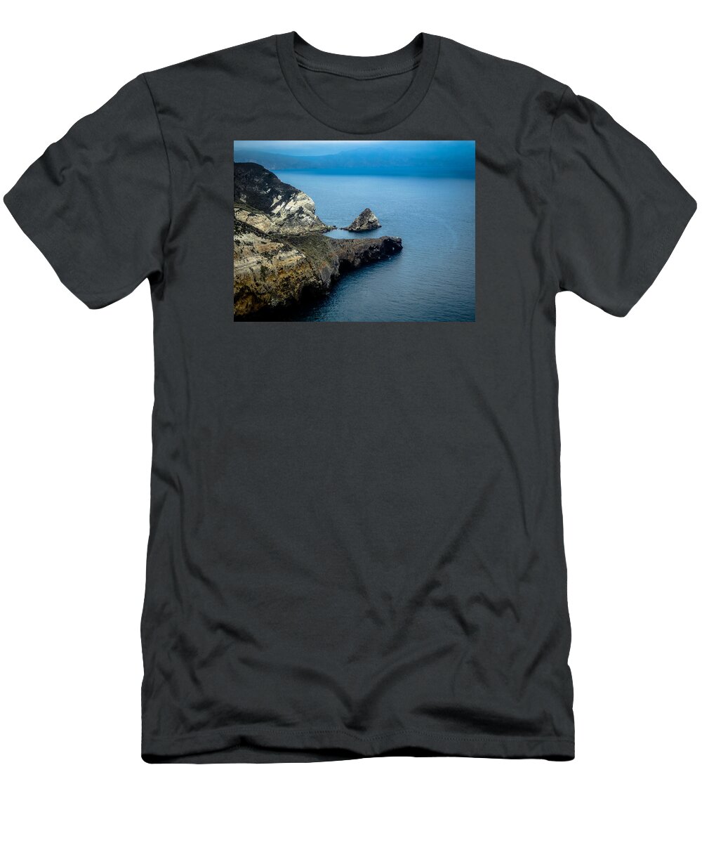 California T-Shirt featuring the photograph Santa Cruz Coastal View by Pamela Newcomb