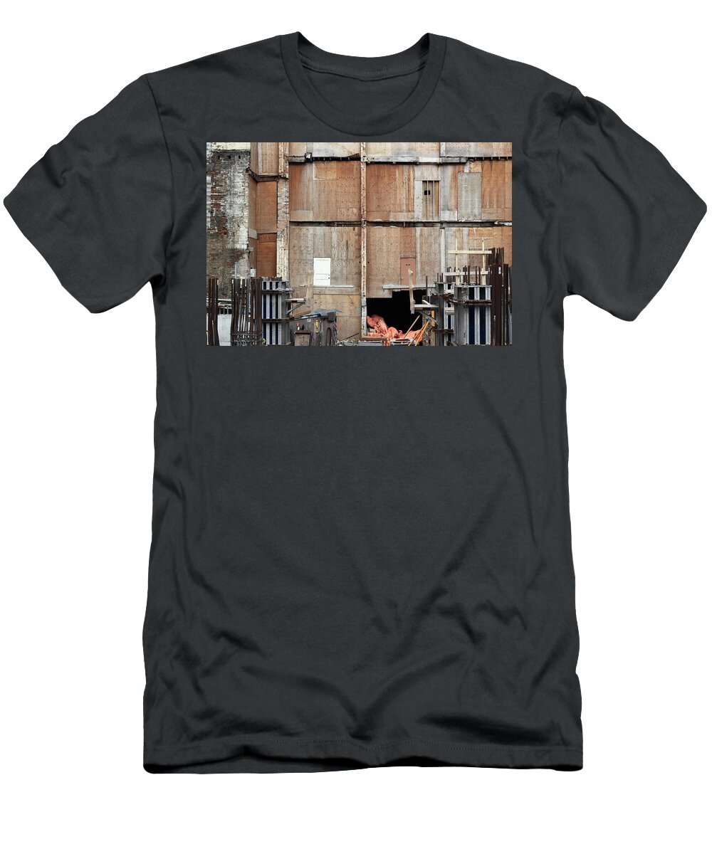 Urban T-Shirt featuring the photograph Saving Facade by Kreddible Trout