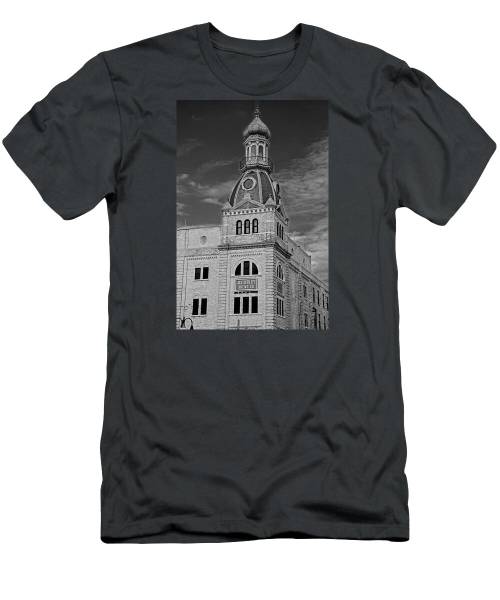 Schlitz Brewing Company T-Shirt featuring the photograph Schlitz Brewing Company 7 by Susan McMenamin