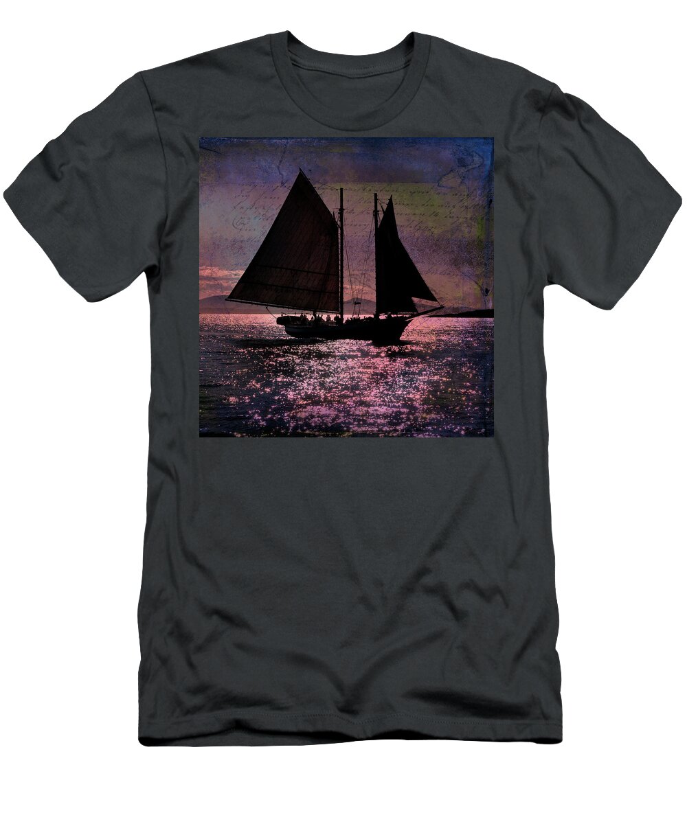 Windjammers T-Shirt featuring the photograph Schooner Mercantile by Fred LeBlanc