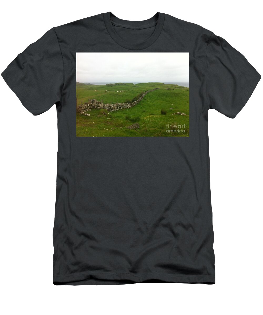 Scotland T-Shirt featuring the photograph Scottish Wall by Kate Conaboy