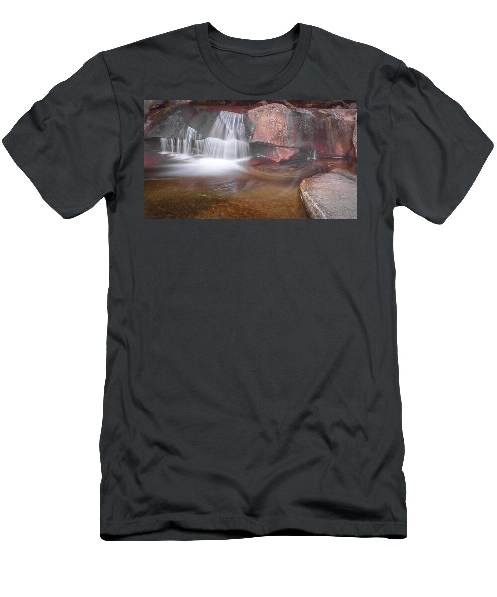 Grafton Notch T-Shirt featuring the photograph Screw Auger Falls 1289 by Guy Whiteley