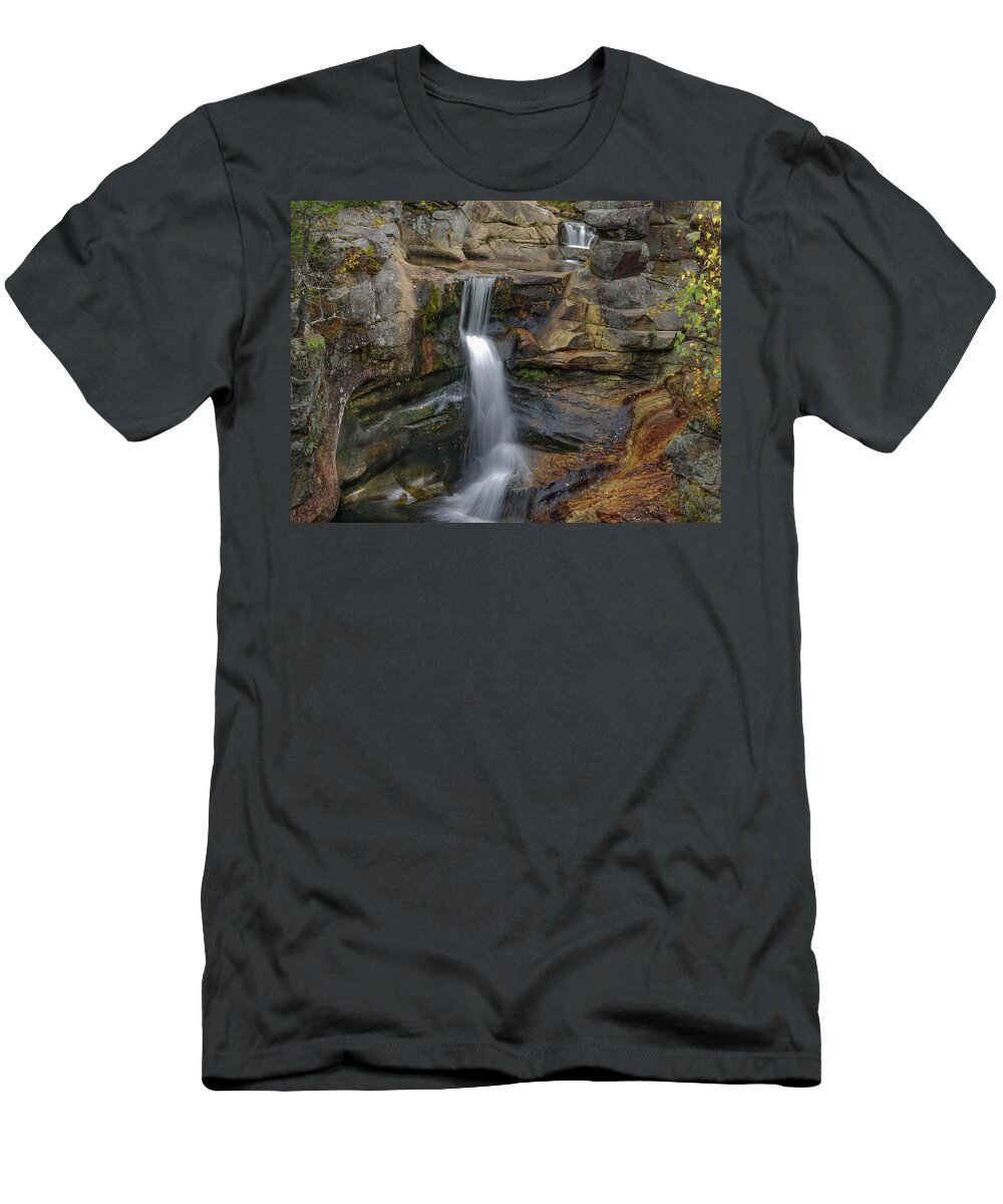 Slow Shutter T-Shirt featuring the photograph Screw Auger Falls by Tony Pushard