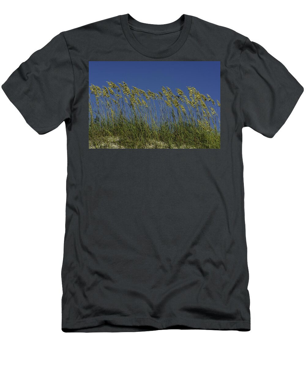 Original T-Shirt featuring the photograph Sea oats on the dunes by WAZgriffin Digital