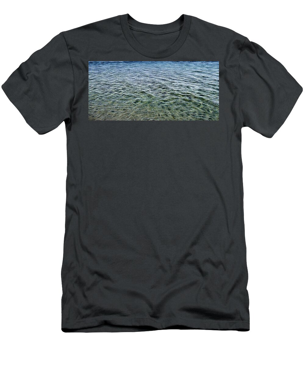Abstract T-Shirt featuring the digital art Sea of Lines by Roy Pedersen