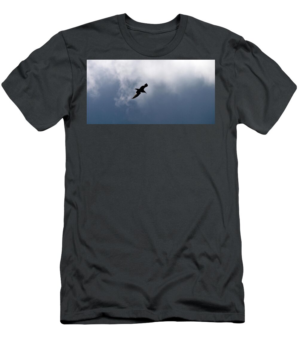Lehtokukka T-Shirt featuring the photograph Seagull's sky 1 by Jouko Lehto