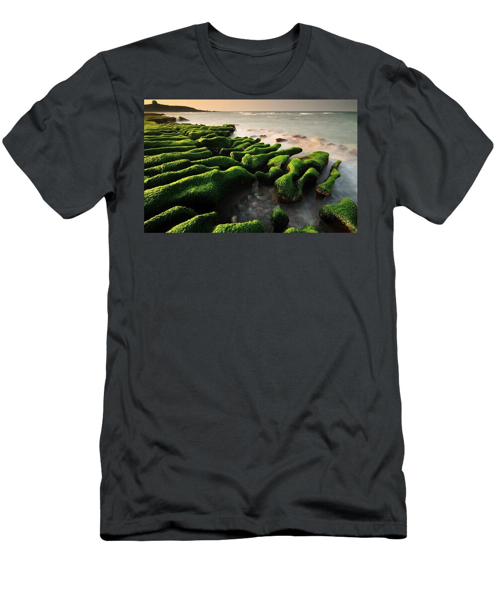 Seascape T-Shirt featuring the digital art Seascape by Maye Loeser