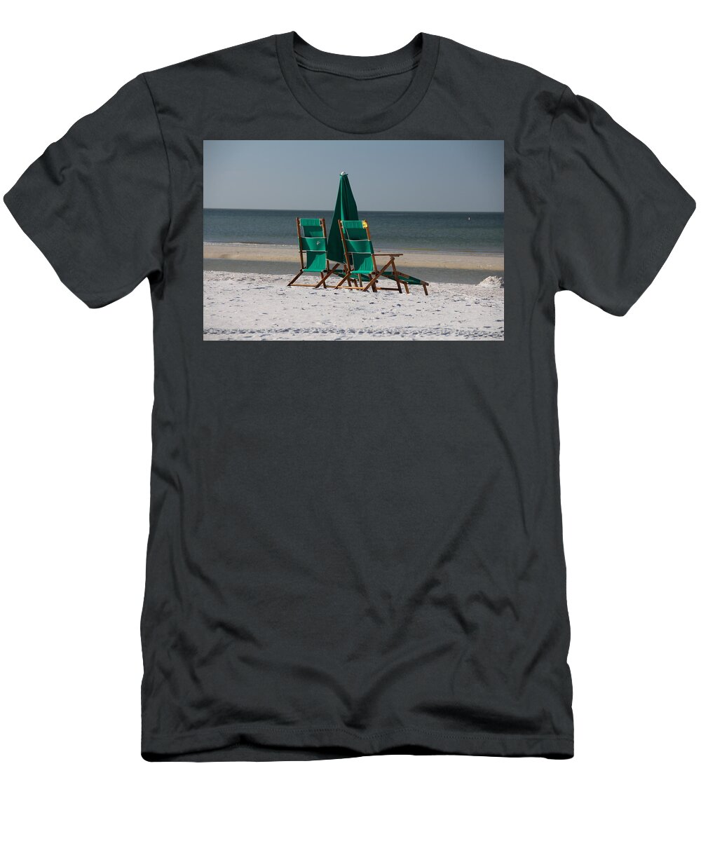 Fort Myers T-Shirt featuring the photograph Seaside Serenity by Michiale Schneider