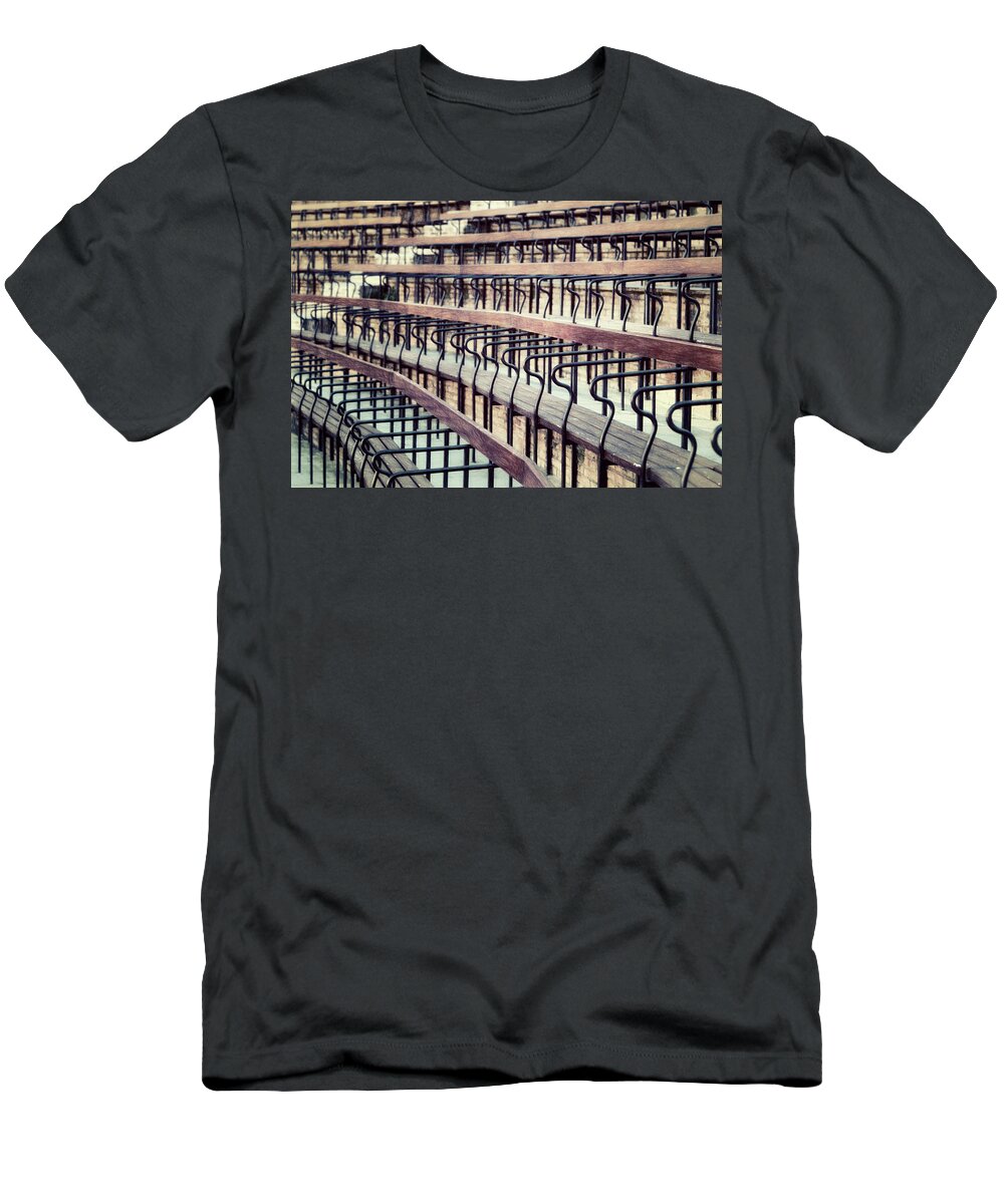 Joan Carroll T-Shirt featuring the photograph Seats in the Arena by Joan Carroll
