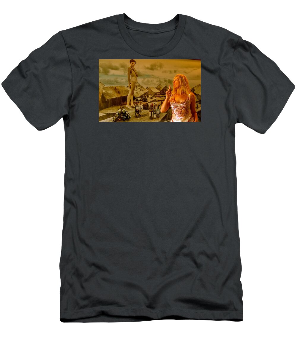 Woman T-Shirt featuring the photograph Secrets by Yelena Tylkina
