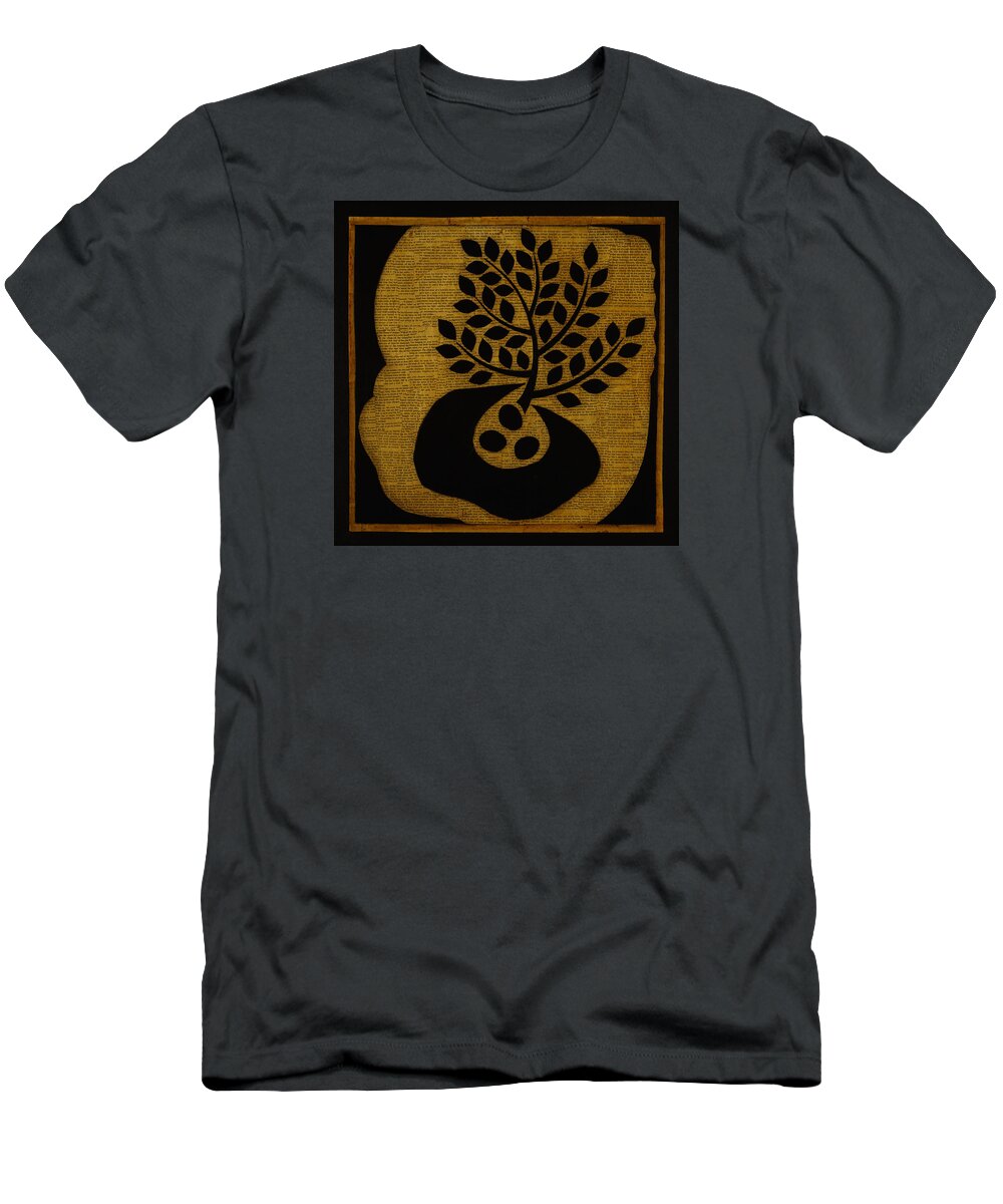 Meditation T-Shirt featuring the mixed media Seeds of Life by Gloria Rothrock