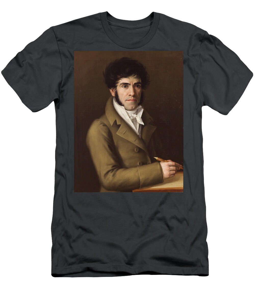 Rafael Tejeo T-Shirt featuring the painting Self Portrait by Rafael Tejeo