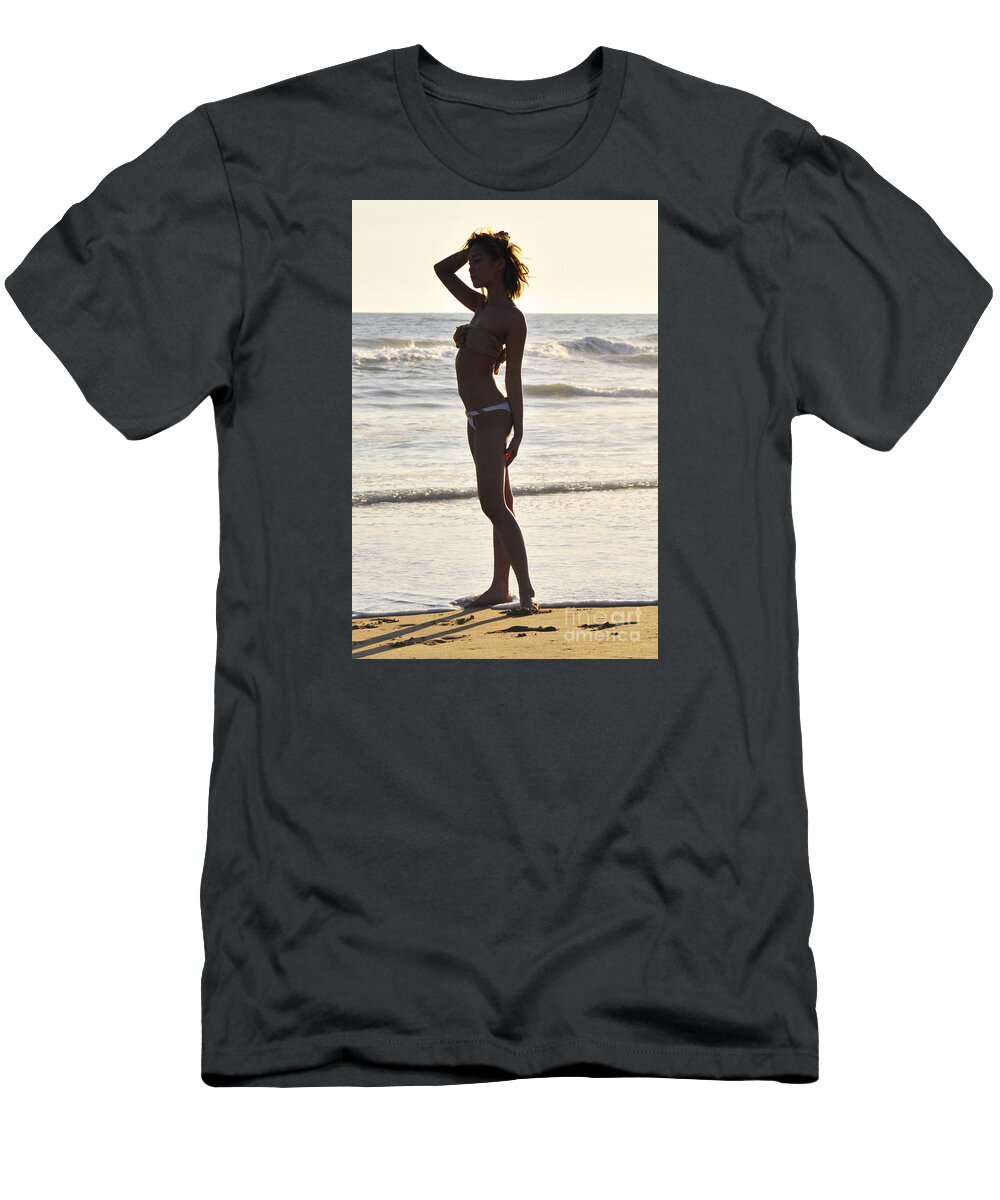 Glamour Photographs T-Shirt featuring the photograph Self reflecting by Robert WK Clark