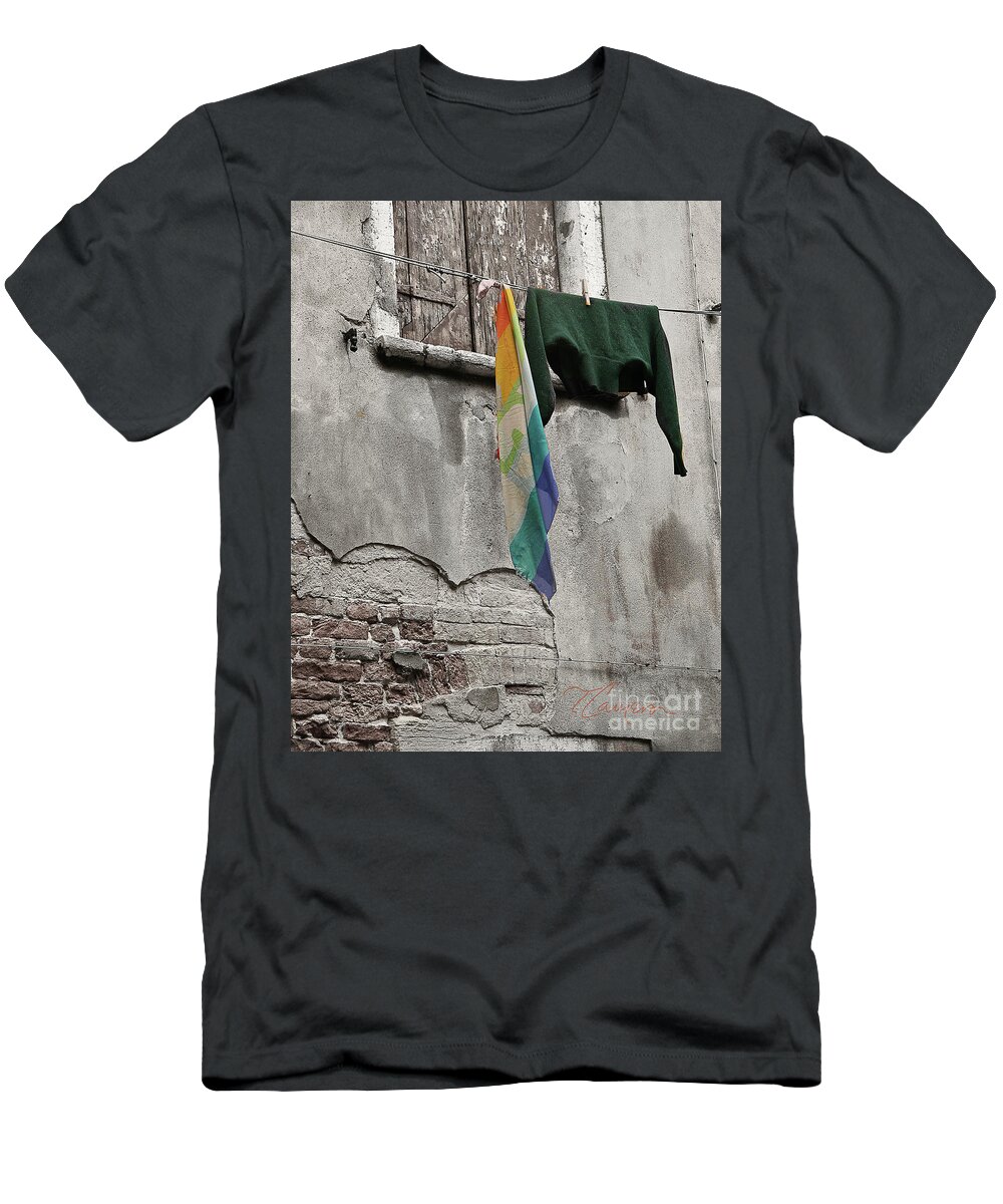 Simple T-Shirt featuring the photograph Semplicita - Venice by Tom Cameron