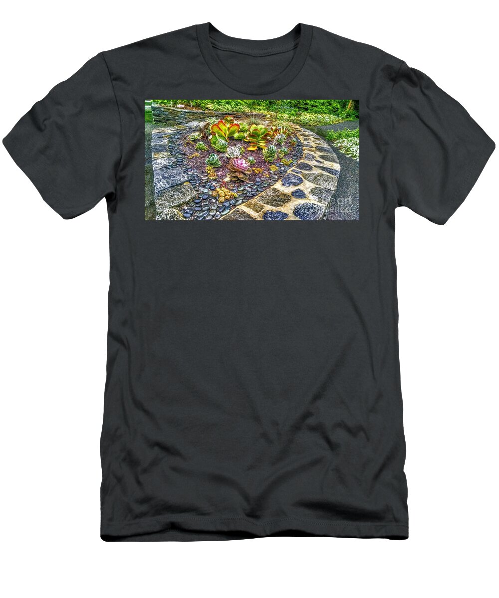 New Jersey T-Shirt featuring the photograph Sensory Garden at Laurelwood Arboretum by Christopher Lotito