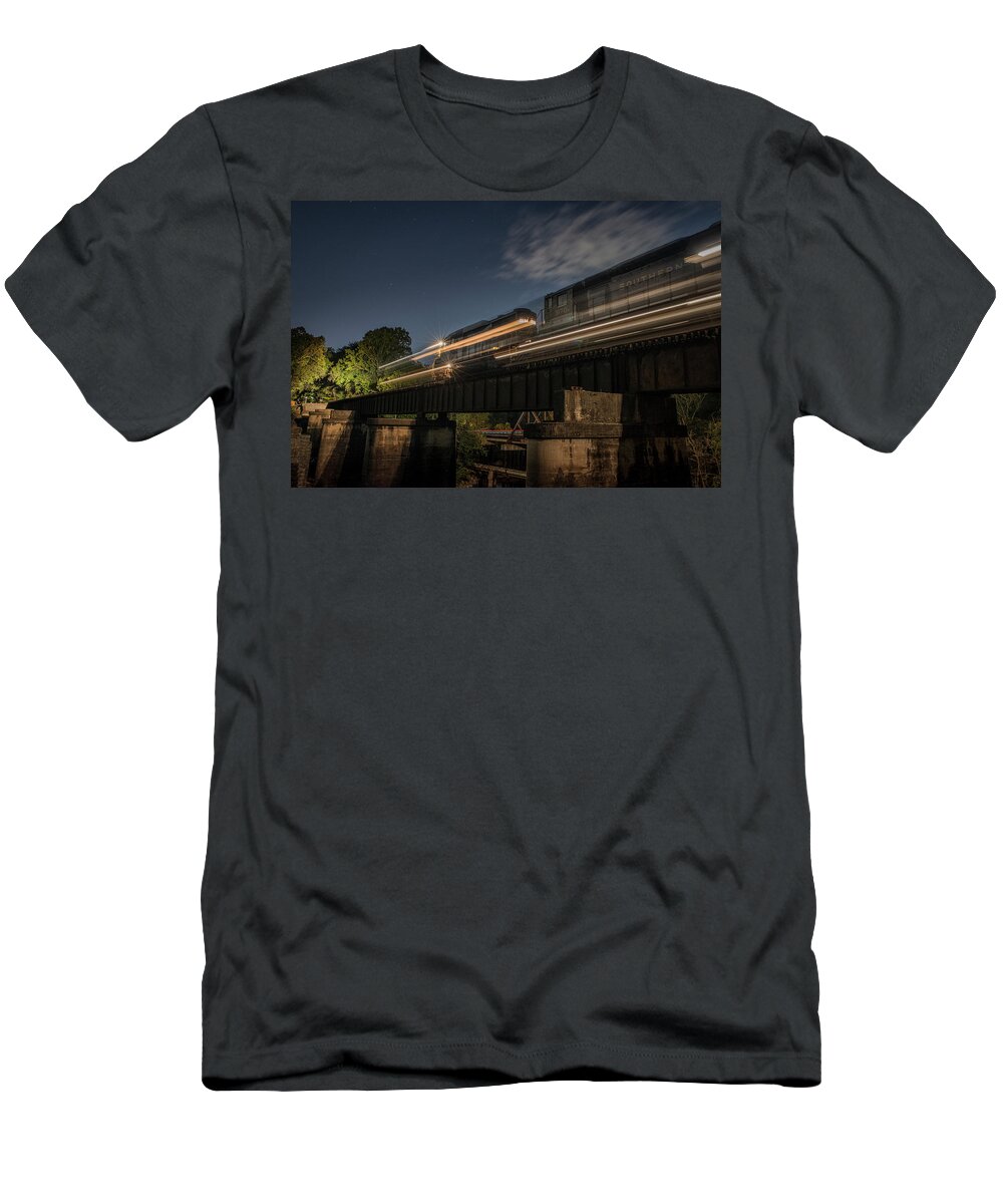 Landscape T-Shirt featuring the photograph September 9, 2017 - Southern diesels 2594, 3170 and 5000 by Jim Pearson