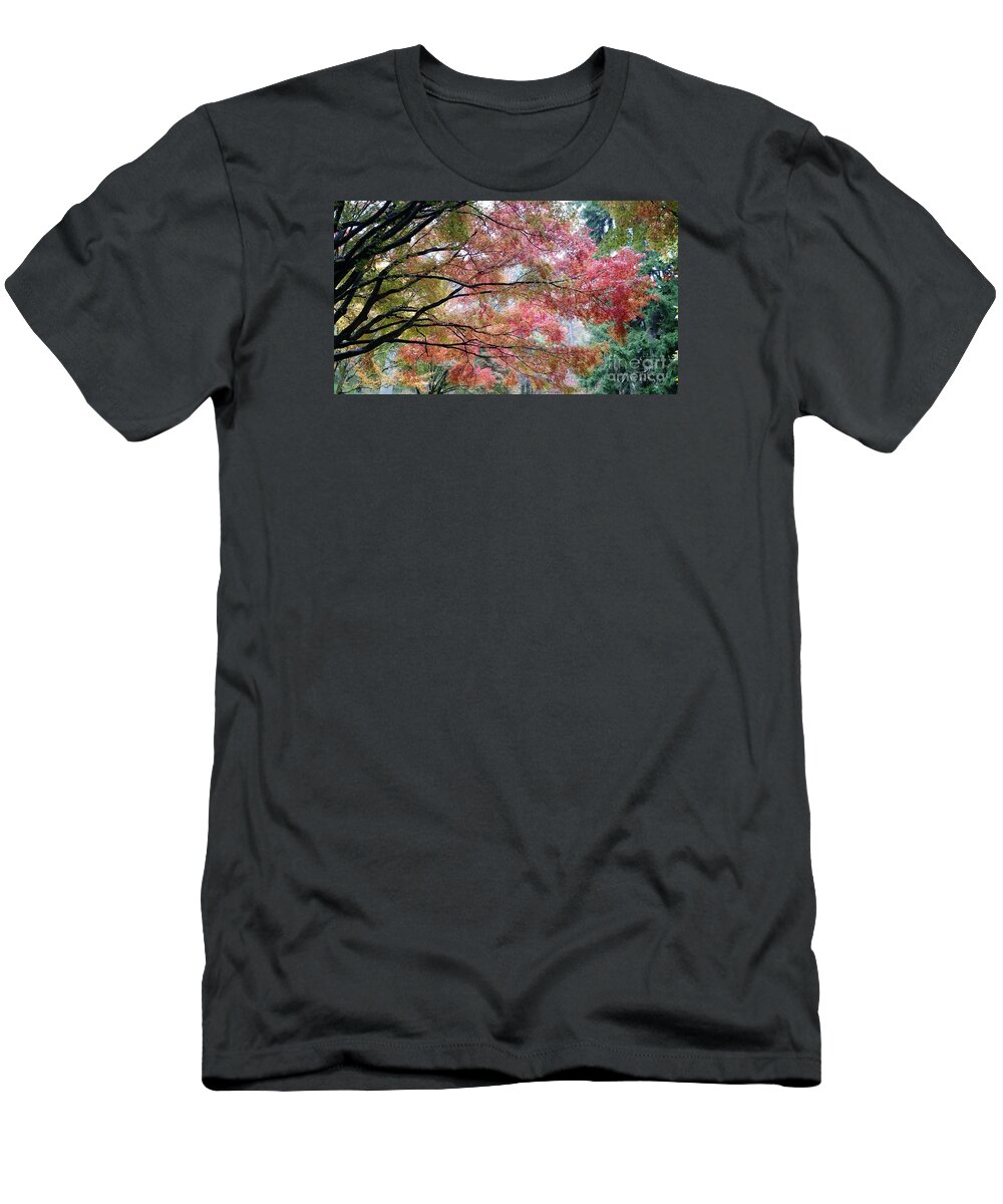 Landscape T-Shirt featuring the photograph Autumn Hues by Anita Adams