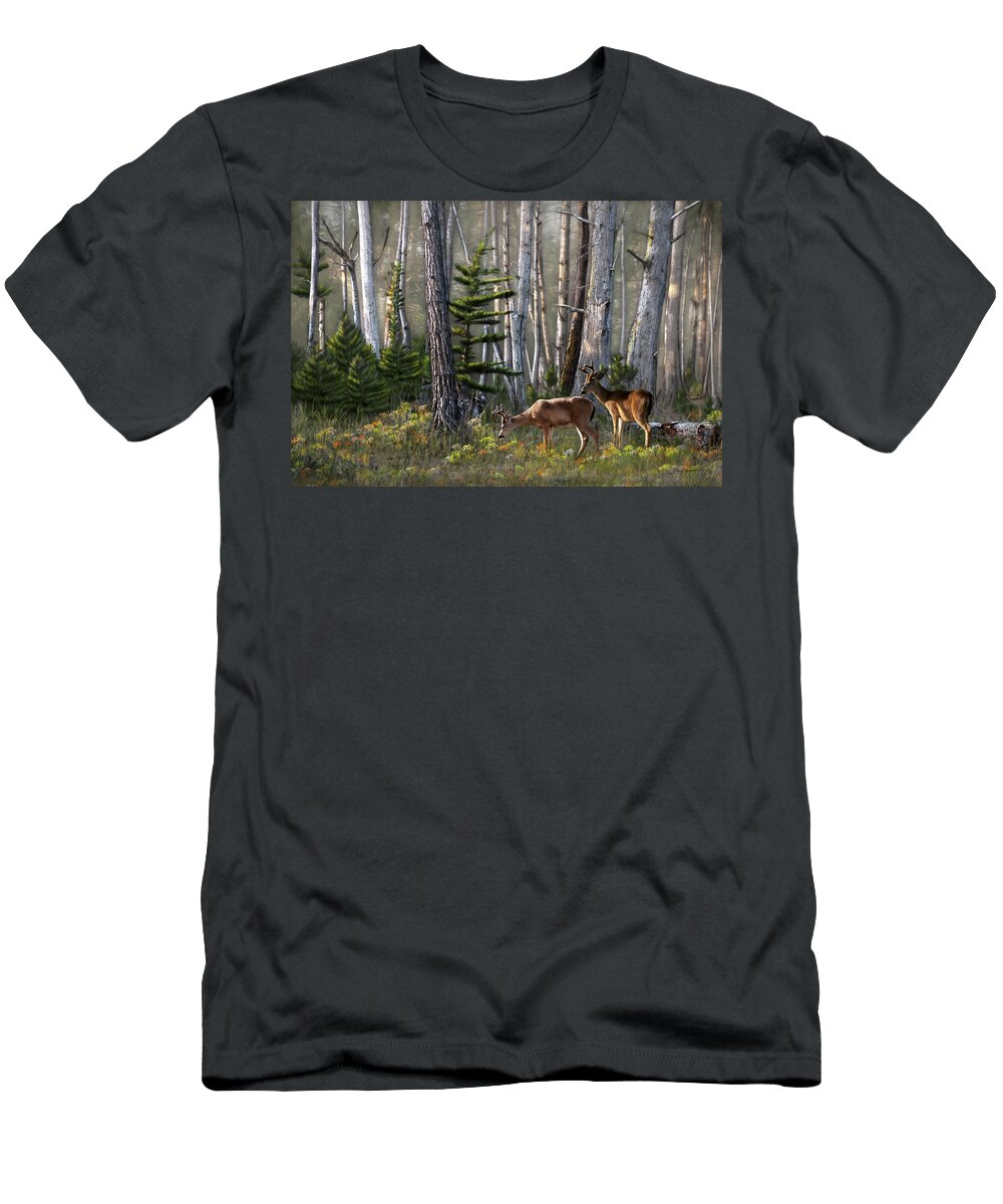 Serenity T-Shirt featuring the digital art Serenity by Thanh Thuy Nguyen