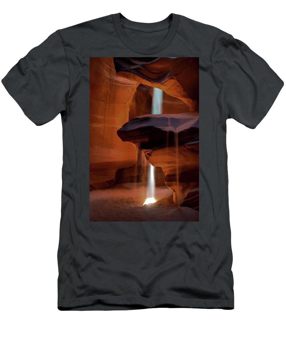 Antelope Canyon T-Shirt featuring the photograph Shaft Of Light by Mountain Dreams