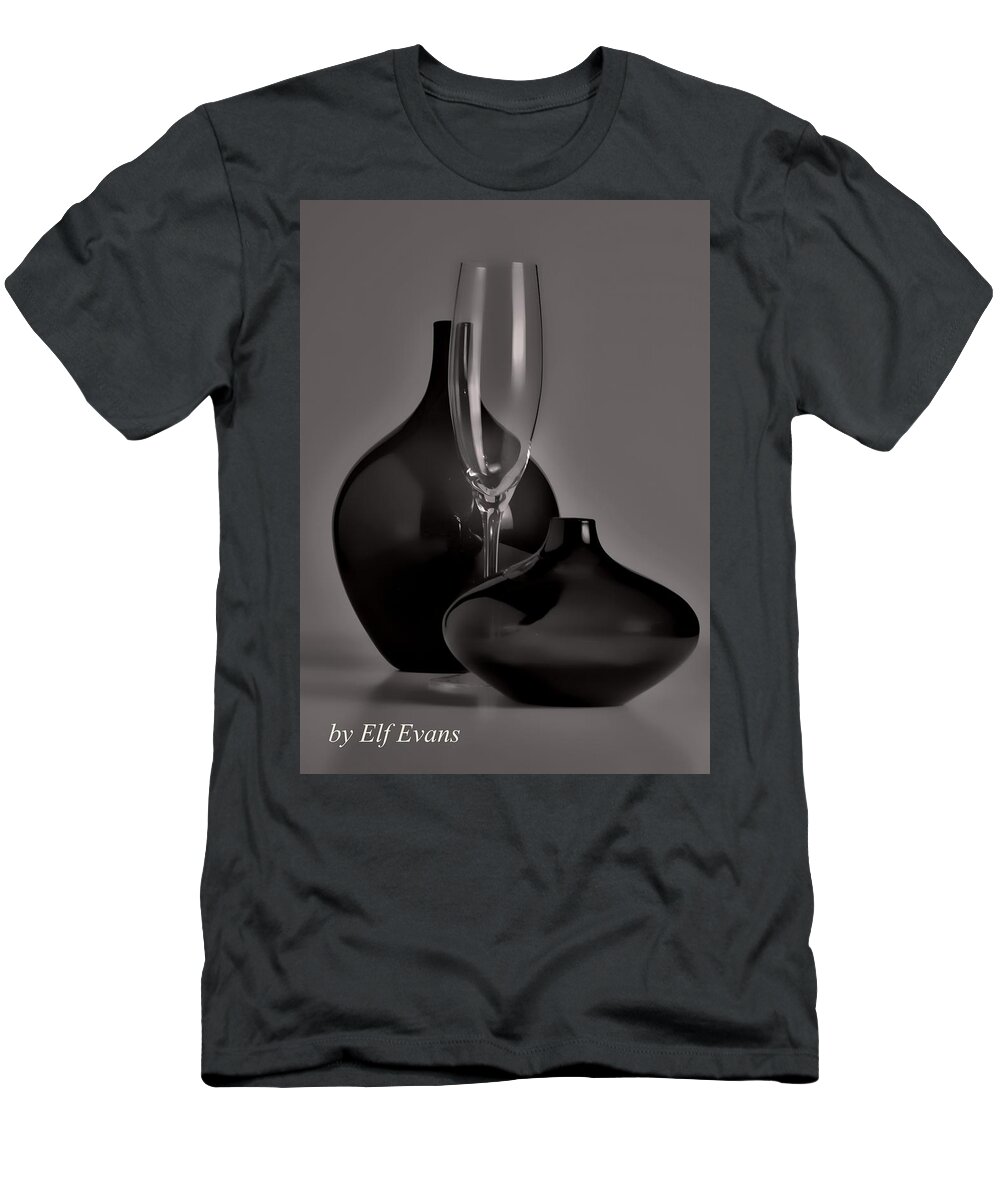 Glass T-Shirt featuring the photograph Shape Shifting 1 Signed by Elf EVANS