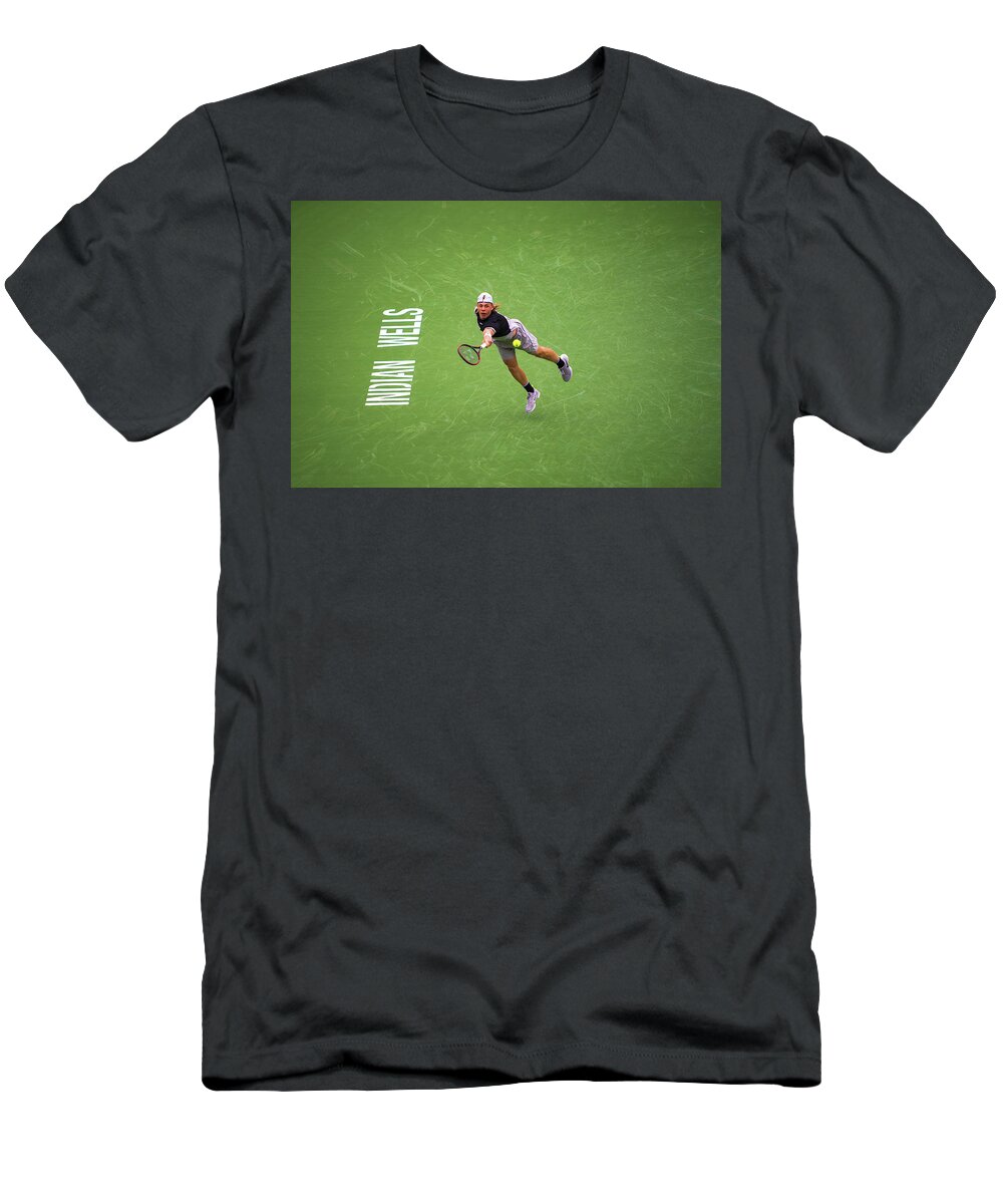 Tennis T-Shirt featuring the photograph Shapovalov by Bill Cubitt