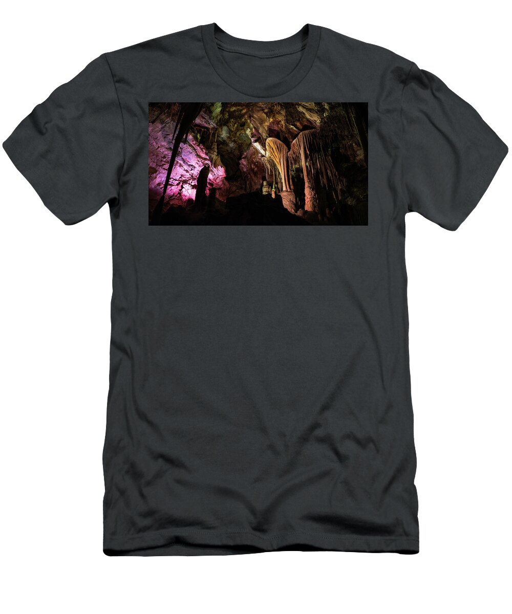Nevada T-Shirt featuring the photograph Shields and Stalactites Lehman Cave Great Basin National Park Nevada by Lawrence S Richardson Jr