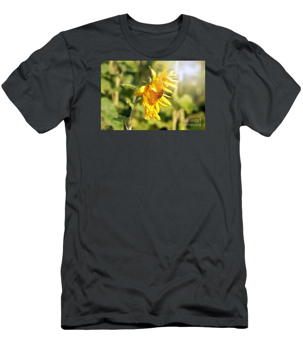 Sunflower T-Shirt featuring the photograph Shining Sun by Lila Fisher-Wenzel