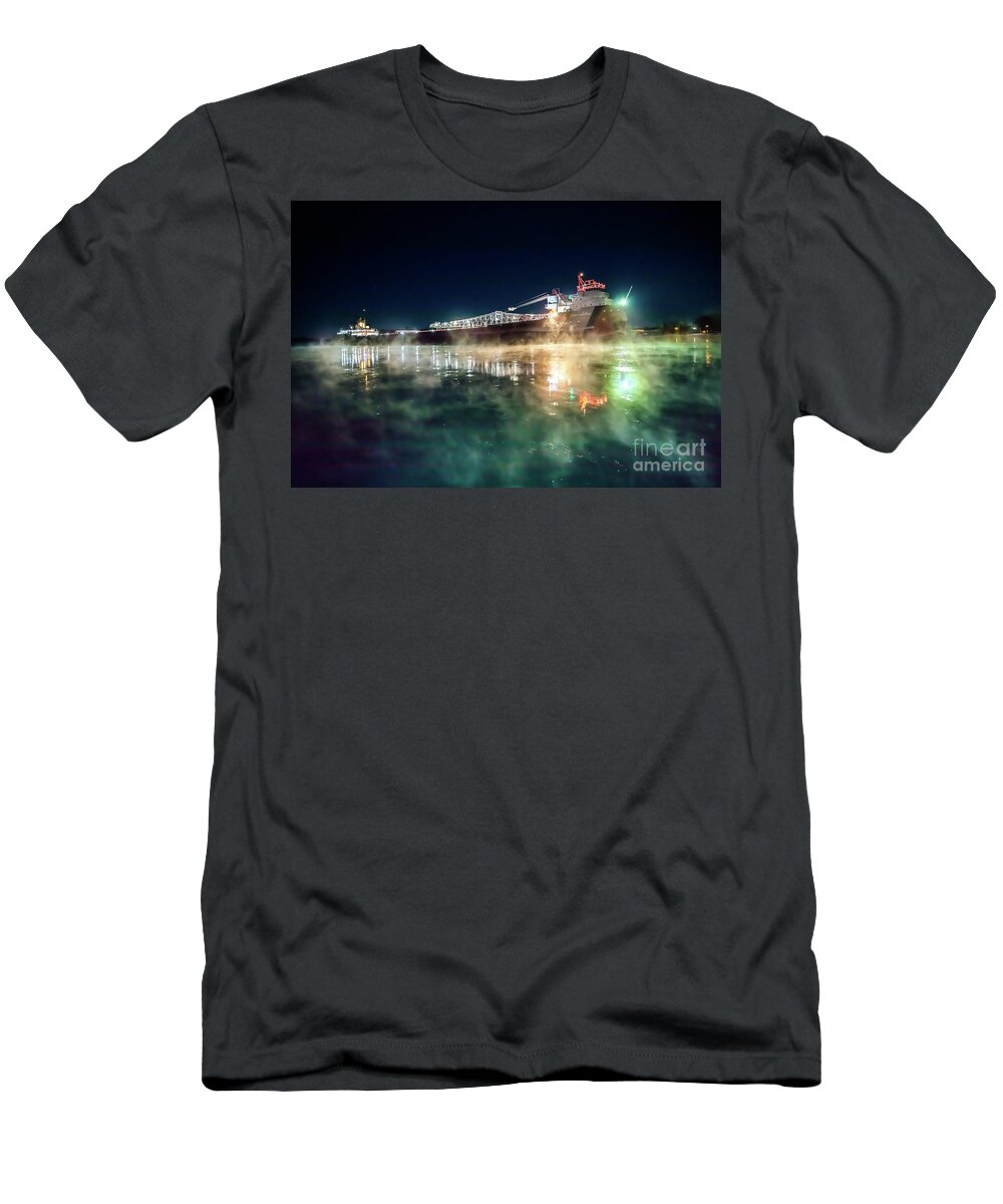 Ship T-Shirt featuring the photograph Ship John G. Munson -3053 by Norris Seward