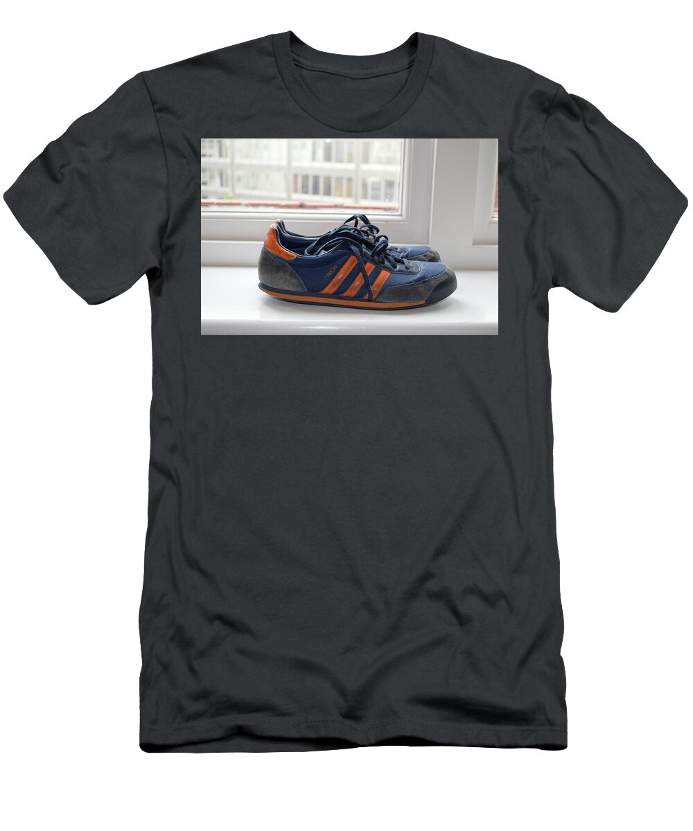 Adidas T-Shirt featuring the photograph Shoes in the Window by Erik Burg