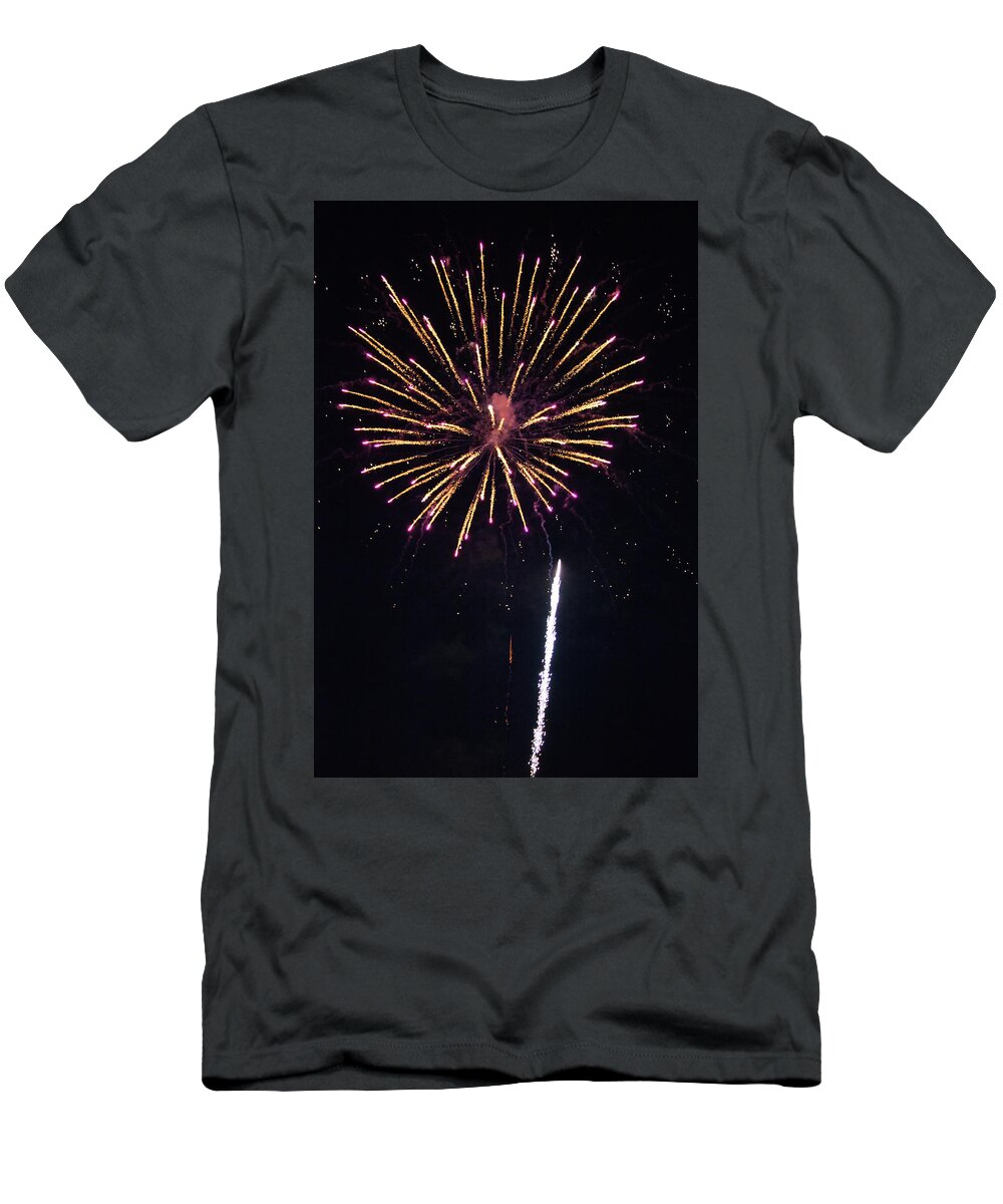 Fireworks T-Shirt featuring the photograph Shoot For The Stars by Karol Livote