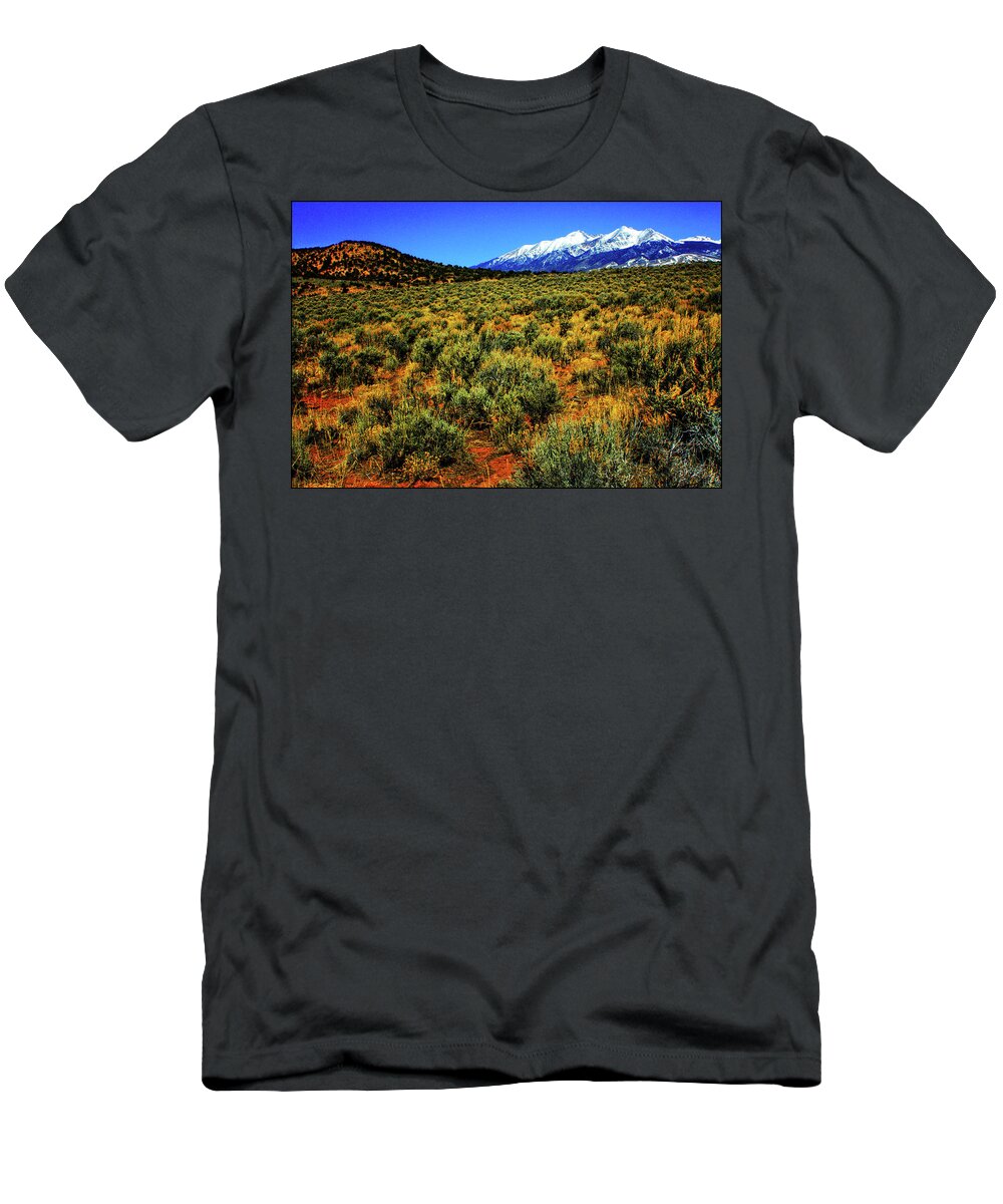 Colorado T-Shirt featuring the photograph Sierra Blanca by Roger Passman