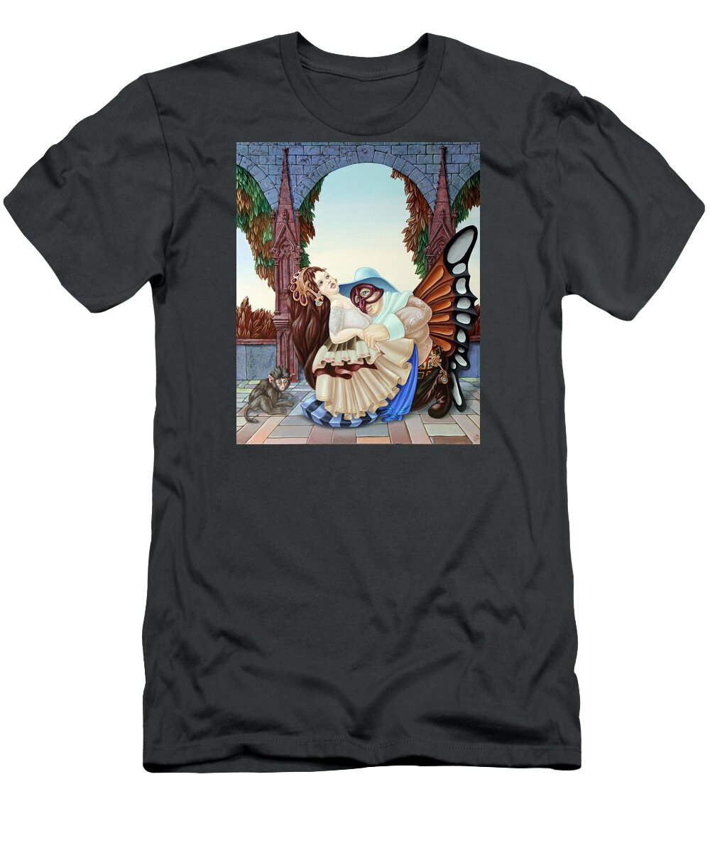 Freud T-Shirt featuring the painting Sigmund Freud by Victor Molev