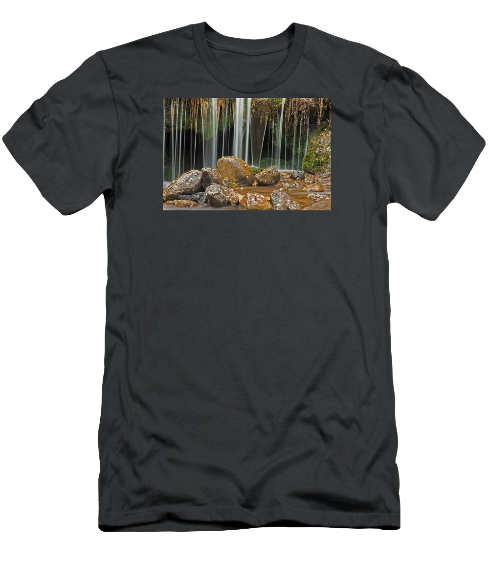 Water T-Shirt featuring the photograph Silky Falls by Scott Read