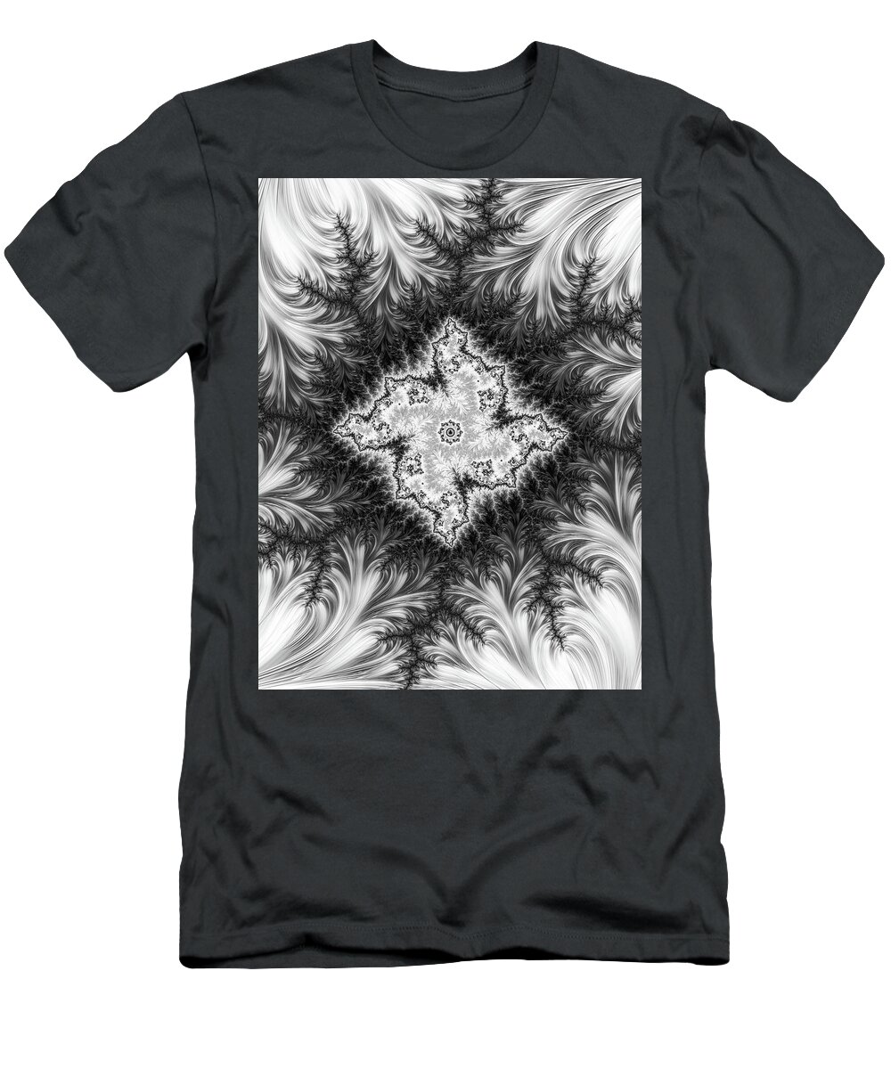 Frax T-Shirt featuring the digital art Silver Unity by Hakon Soreide
