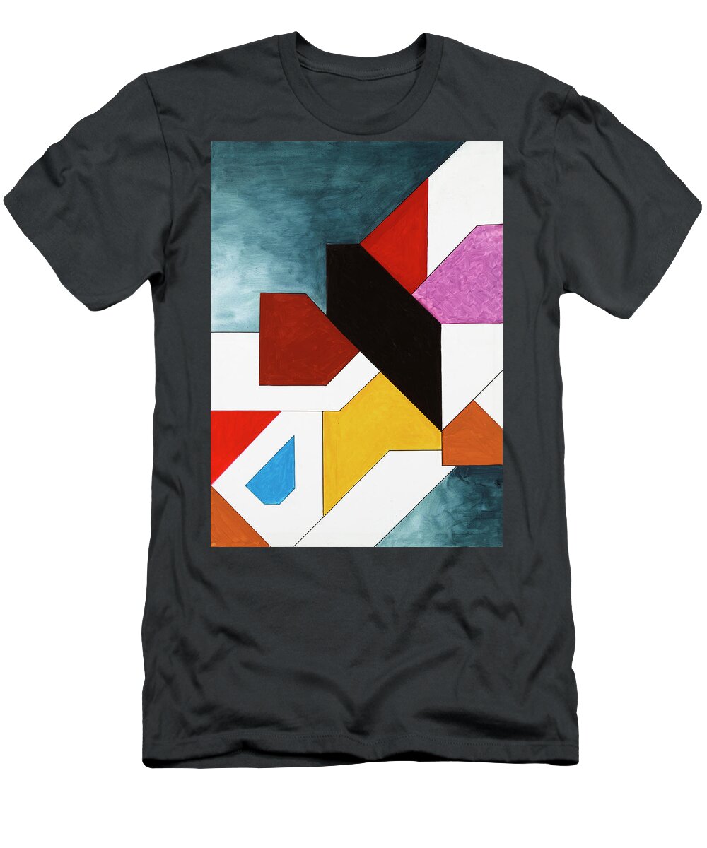 Abstract T-Shirt featuring the painting Sinfonia del Universo - Part 2 by Willy Wiedmann