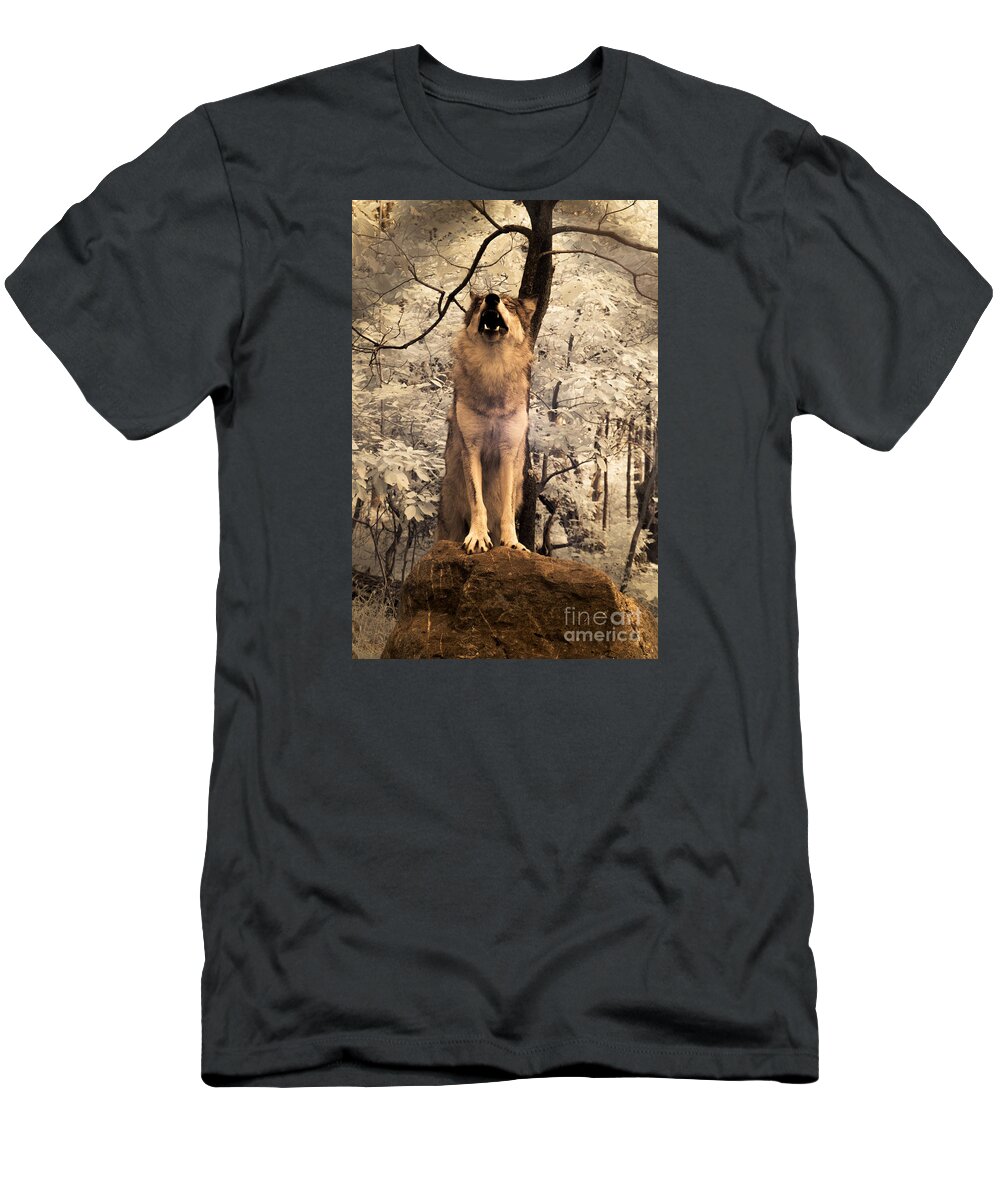 Singing A Soulful Tune T-Shirt featuring the digital art Singing a Soulful Tune by William Fields
