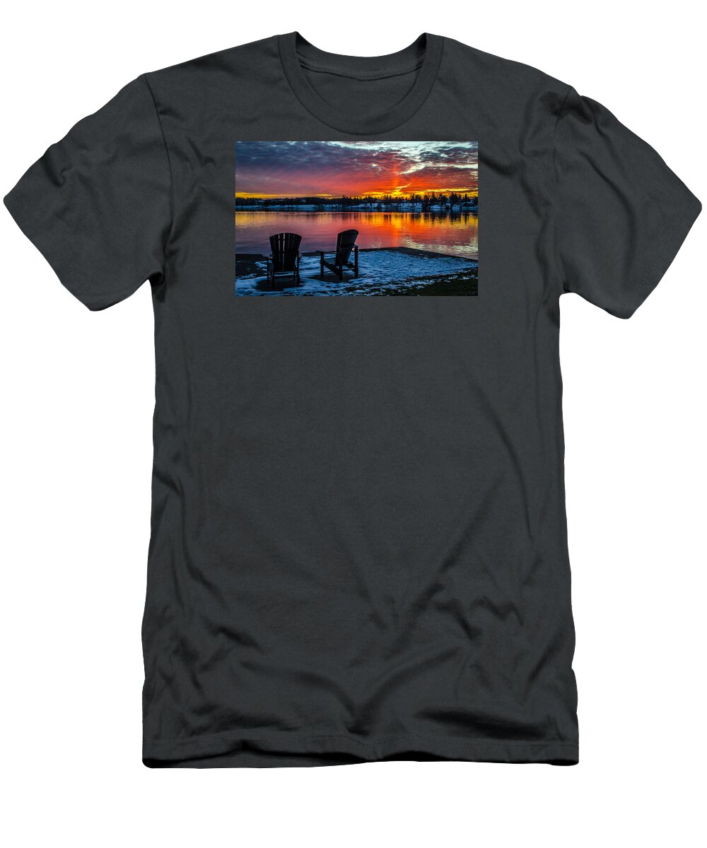 Skaneateles T-Shirt featuring the photograph Skaneateles Sunset by Robert Green