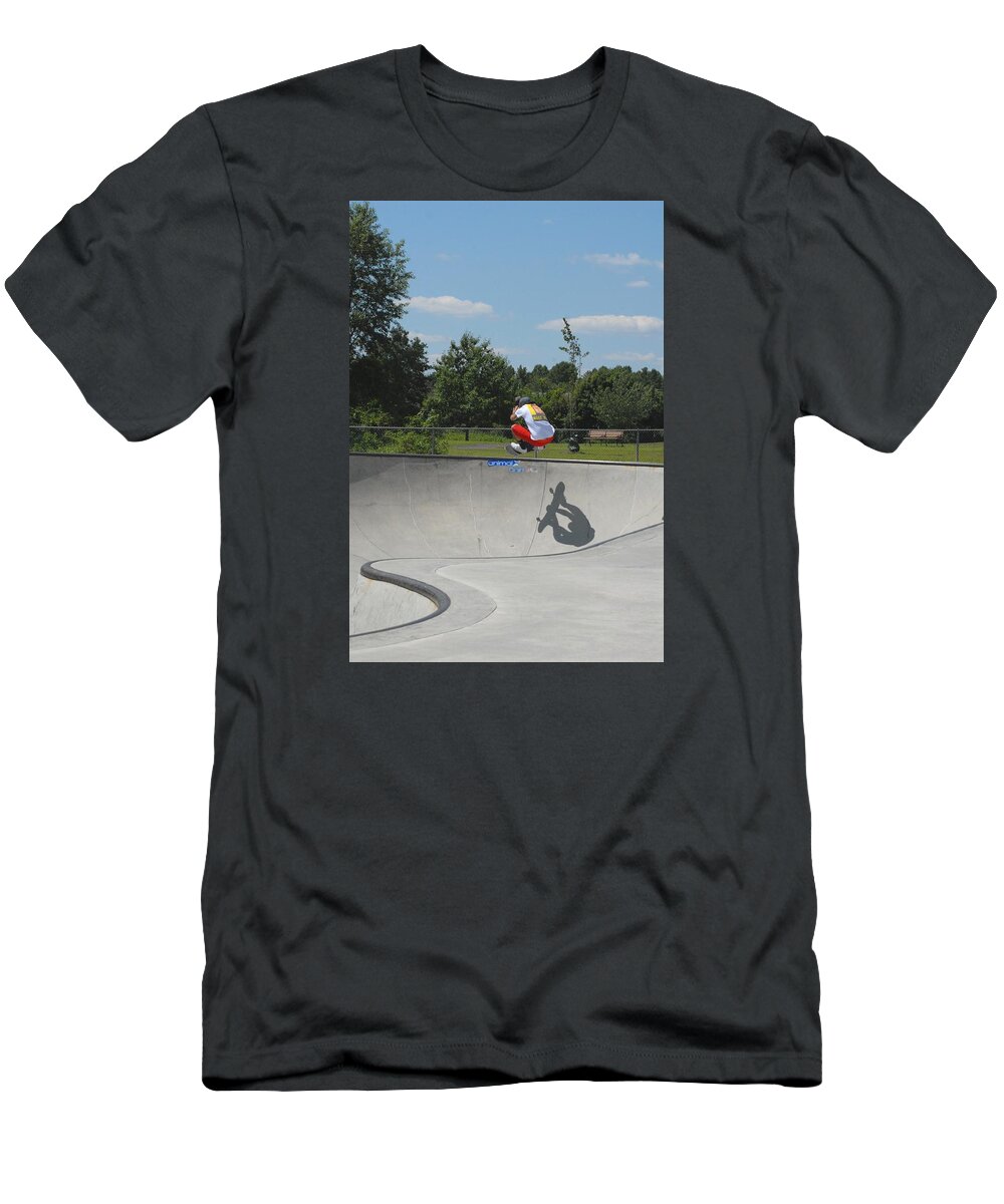 Skateboard T-Shirt featuring the photograph Skateboarding 20 by Joyce StJames