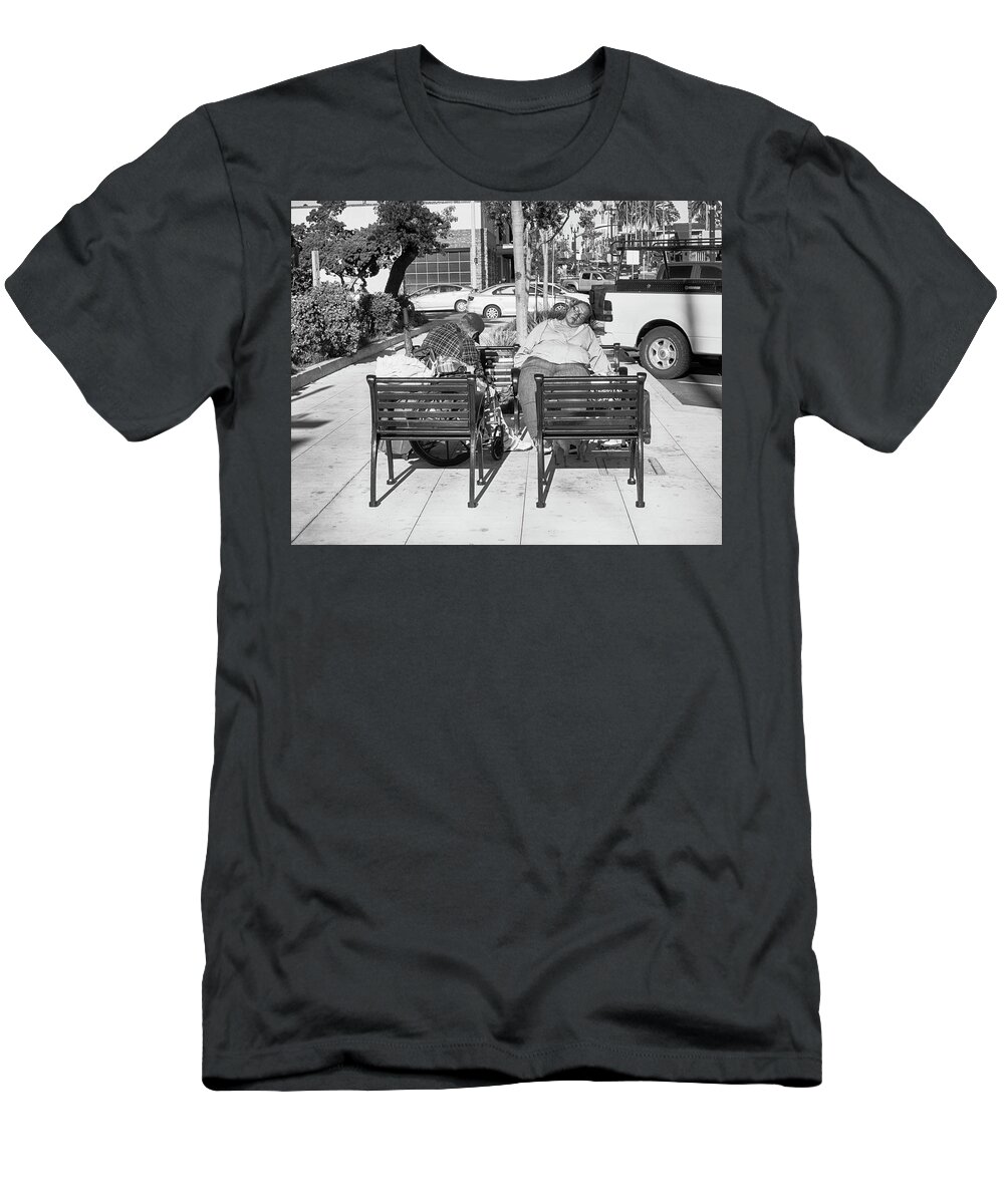 Sleeping T-Shirt featuring the photograph Sleeping in the Midst of it by Hugh Smith